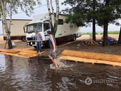 В Сети показали последствия потопа в Днепре
