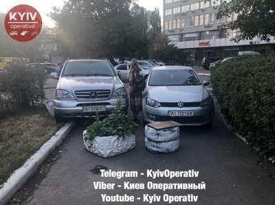 В Киеве «герои парковки» полностью перекрыли проход пешеходам